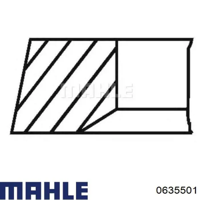 Поршень в комплекте на 1 цилиндр, 2-й ремонт (+0,50) Mahle Original 0635501 цена, от 55.59 USD