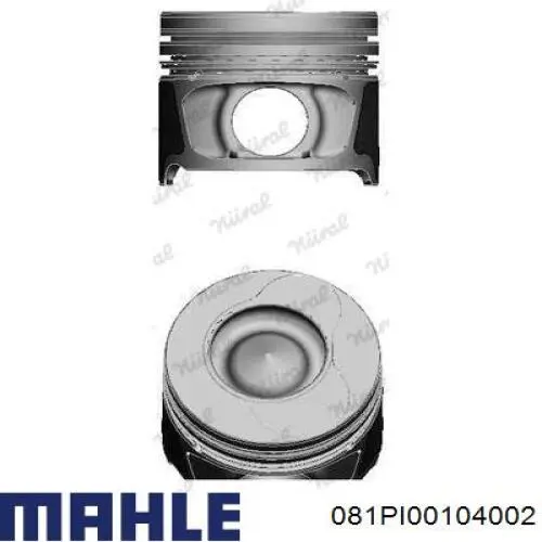 081 PI 00104 002 Mahle Original pistão do kit para 1 cilindro, 2ª reparação ( + 0,50)