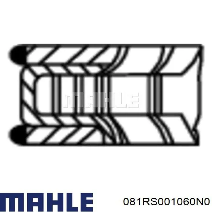 081RS001060N0 Mahle Original Поршневые кольца на 1 цилиндр, STD