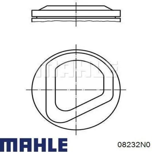 08232N0 Mahle Original кольца поршневые на 1 цилиндр, std.