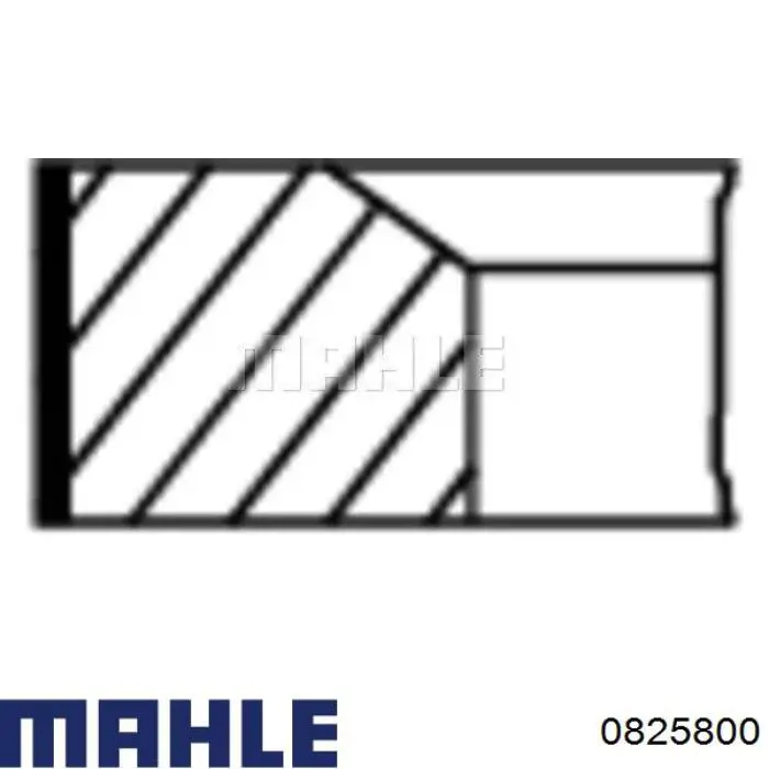 0825800 Mahle Original Поршень в комплекте на 1 цилиндр, STD