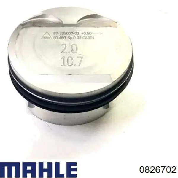 Поршень на 1 цилиндр, 2-й ремонт 0826702 Mahle Original