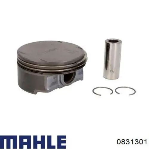 831301 Mahle Original поршень в комплекте на 1 цилиндр, 1-й ремонт (+0,25)