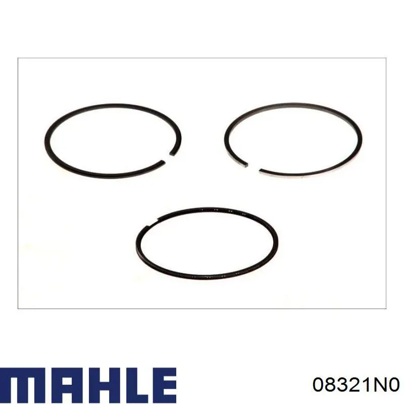 08321N0 Mahle Original anéis do pistão para 1 cilindro, std.