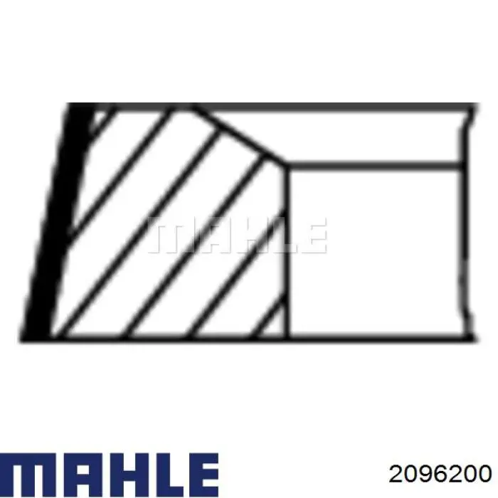2096200 Mahle Original Поршень в комплекте на 1 цилиндр, STD