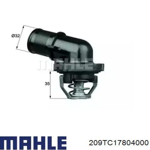 209TC17804000 Mahle Original турбина
