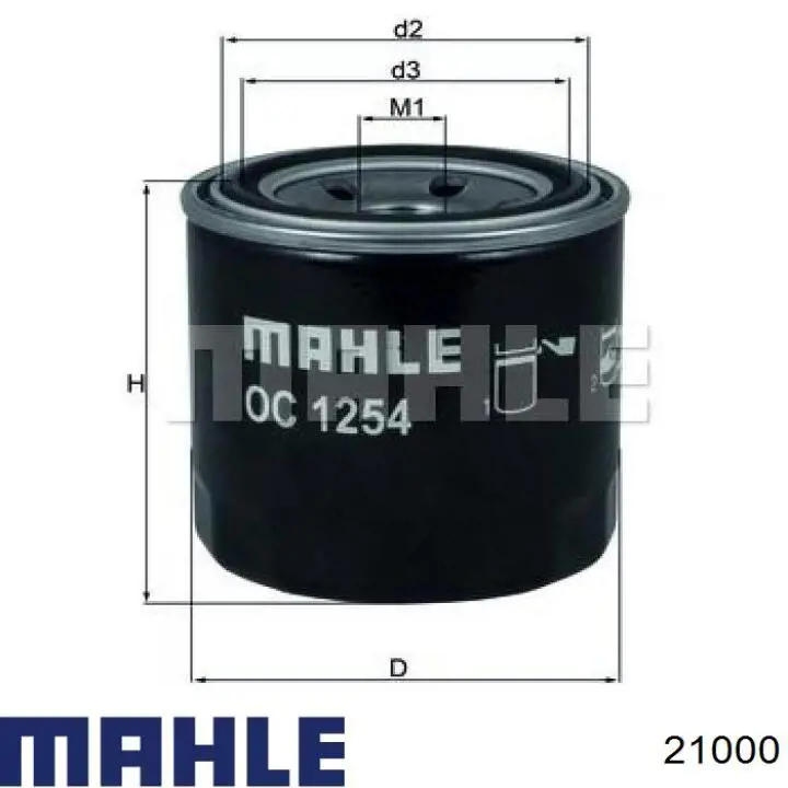 21000 Mahle Original anéis do pistão para 1 cilindro, std.