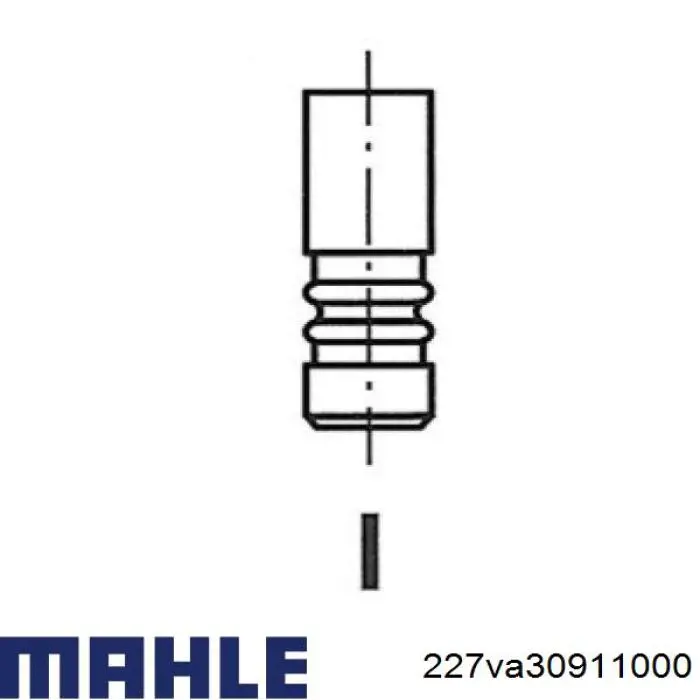 Клапан выпускной Mahle Original 227VA30911000