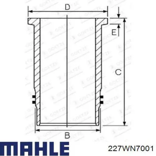 Купить 227WN7001 Mahle Original Гильза поршневая
