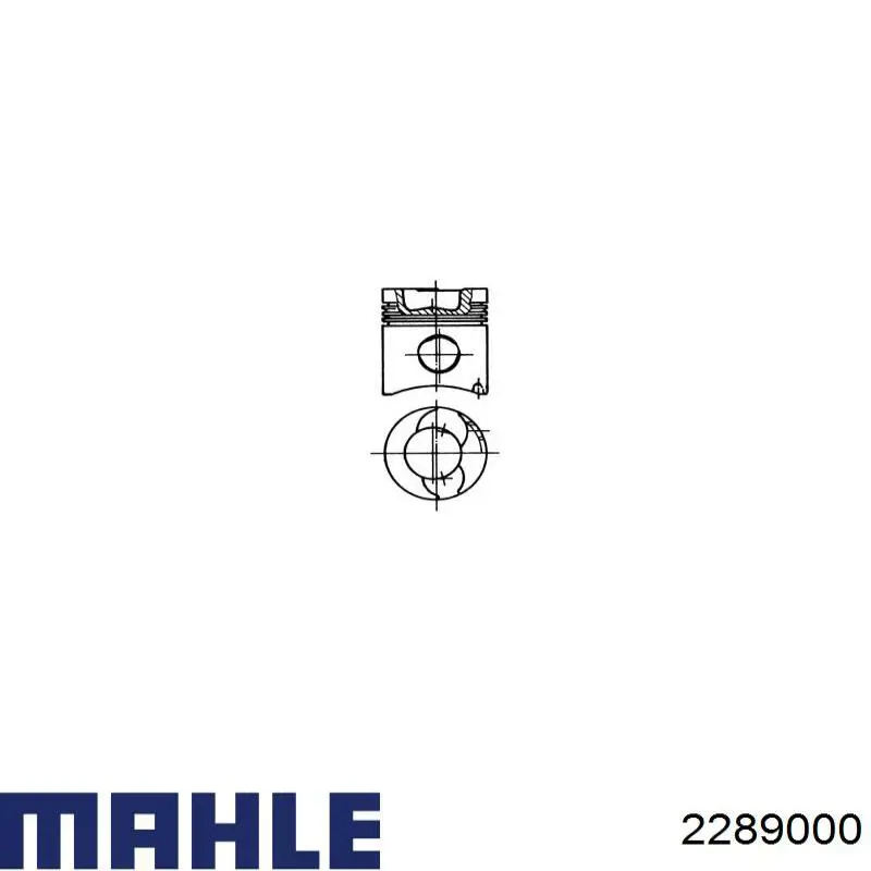 2289000 Mahle Original поршень в комплекте на 1 цилиндр, std