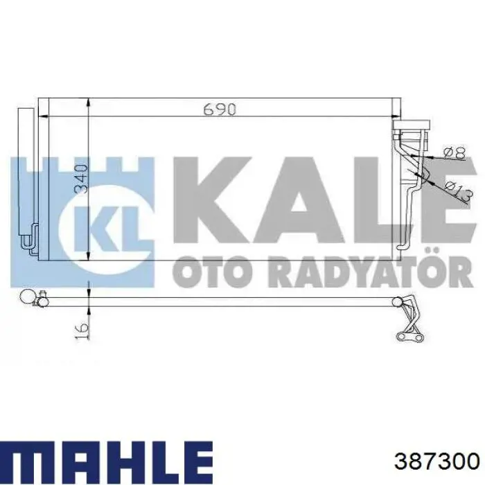 Поршень на 1 цилиндр 387300 Mahle Original