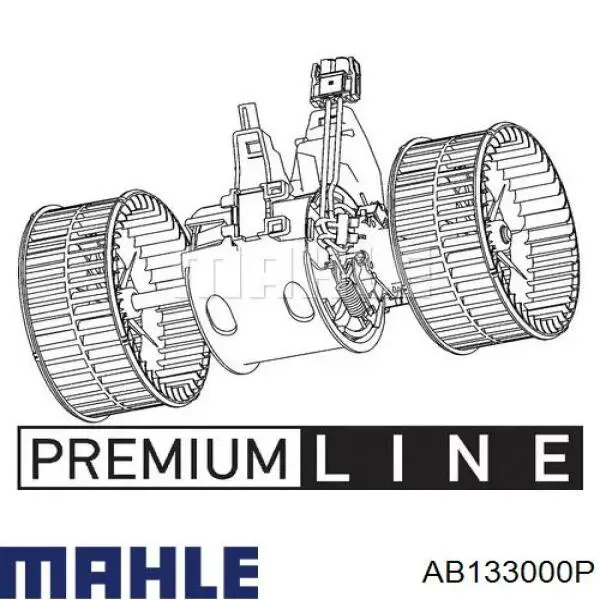 AB133000P Mahle Original motor de ventilador de forno (de aquecedor de salão)
