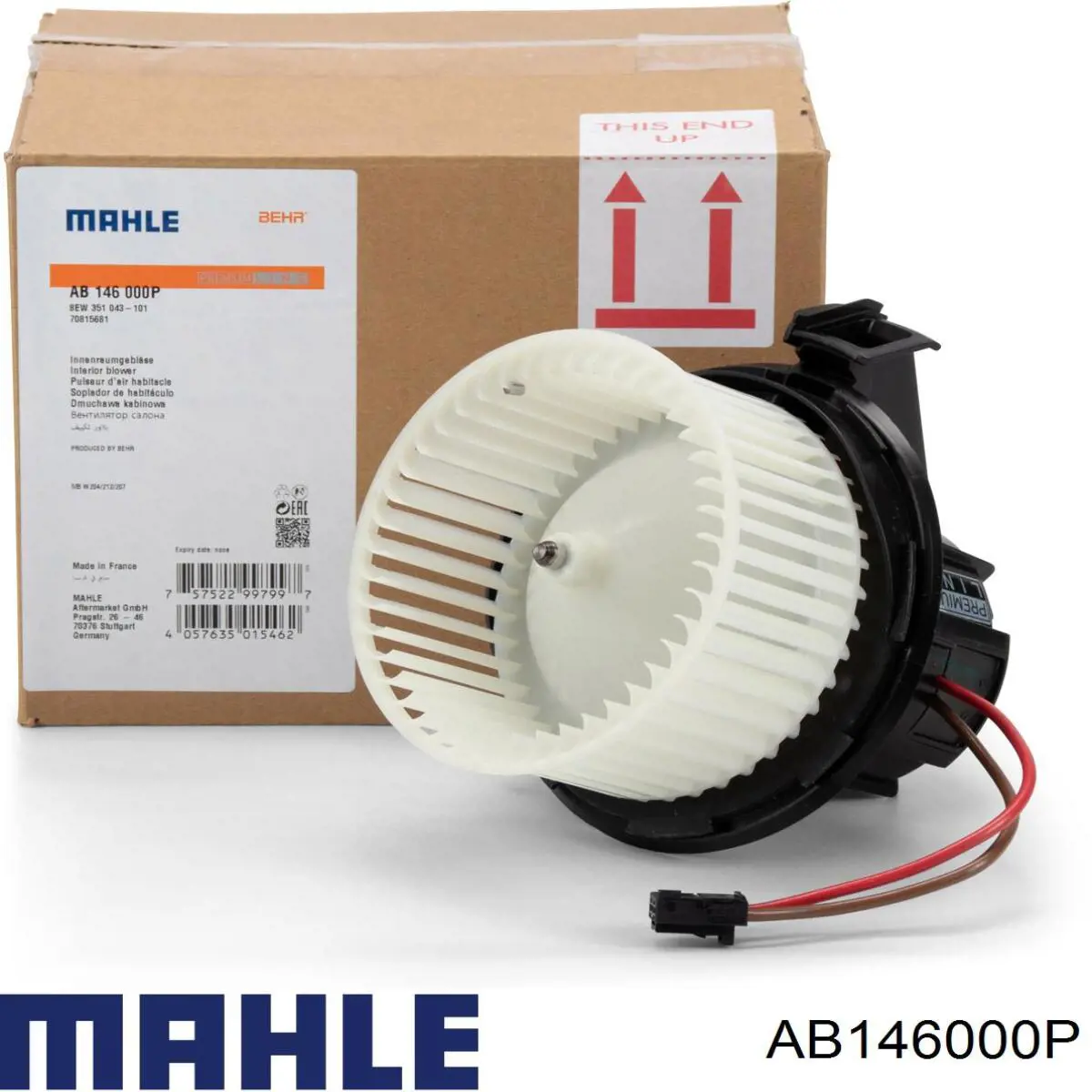 Мотор вентилятора печки (отопителя салона) Mahle Original AB146000P