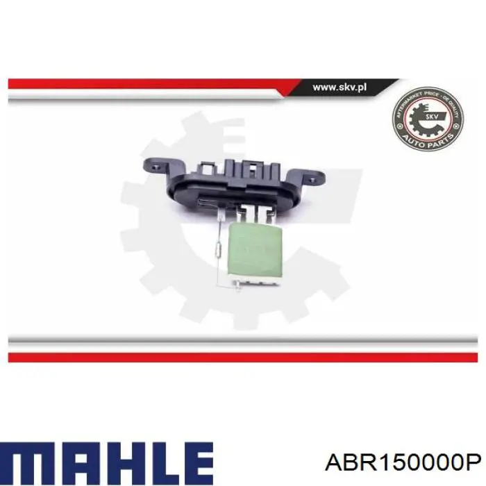 ABR 150 000P Mahle Original resistor (resistência de ventilador de forno (de aquecedor de salão))