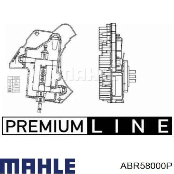 Резистор печки ABR58000P Mahle Original