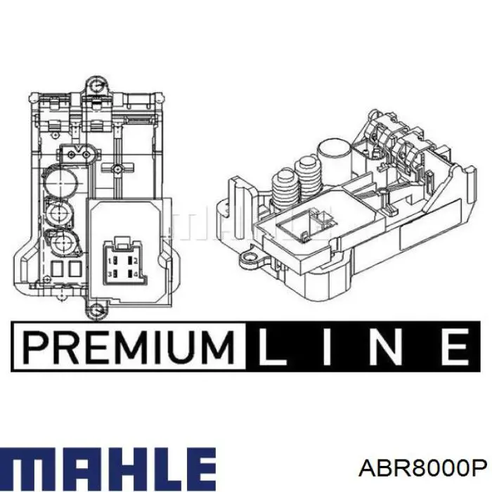 ABR8000P Mahle Original resistor (resistência de ventilador de forno (de aquecedor de salão))