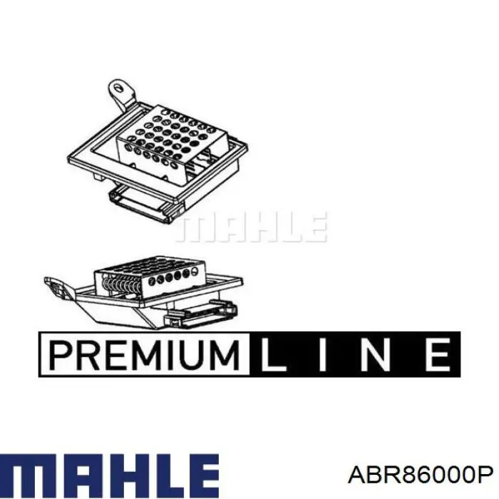 ABR 86 000P Mahle Original resistor (resistência de ventilador de forno (de aquecedor de salão))