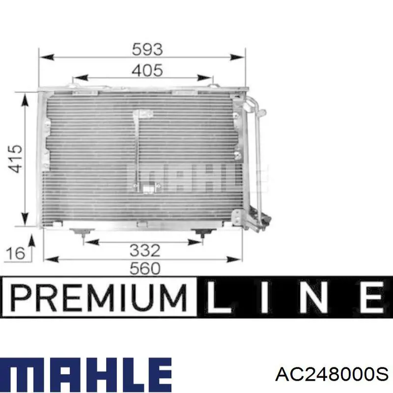 Радиатор кондиционера AC248000S Mahle Original