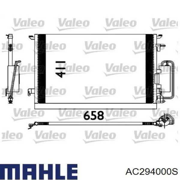 Condensador aire acondicionado AC294000S Mahle Original