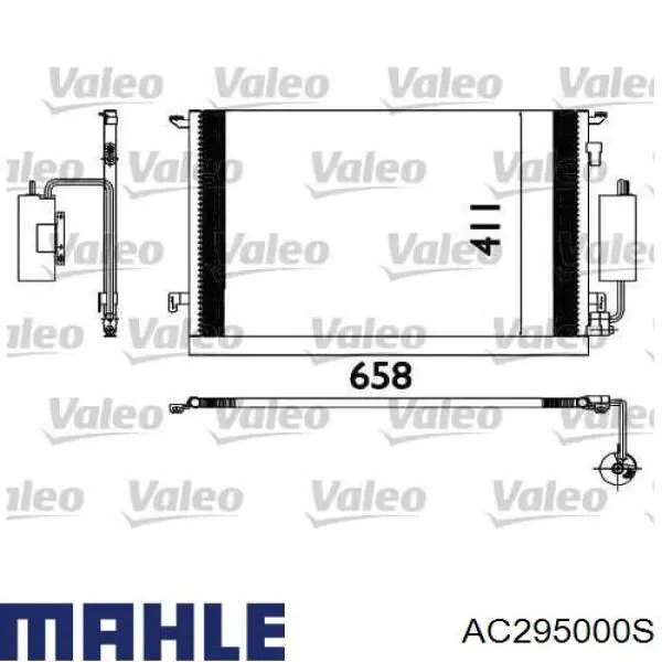 Радиатор кондиционера AC295000S Mahle Original