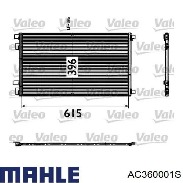 Condensador aire acondicionado AC360001S Mahle Original