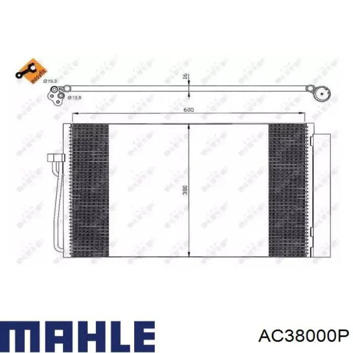 Condensador aire acondicionado AC38000P Mahle Original