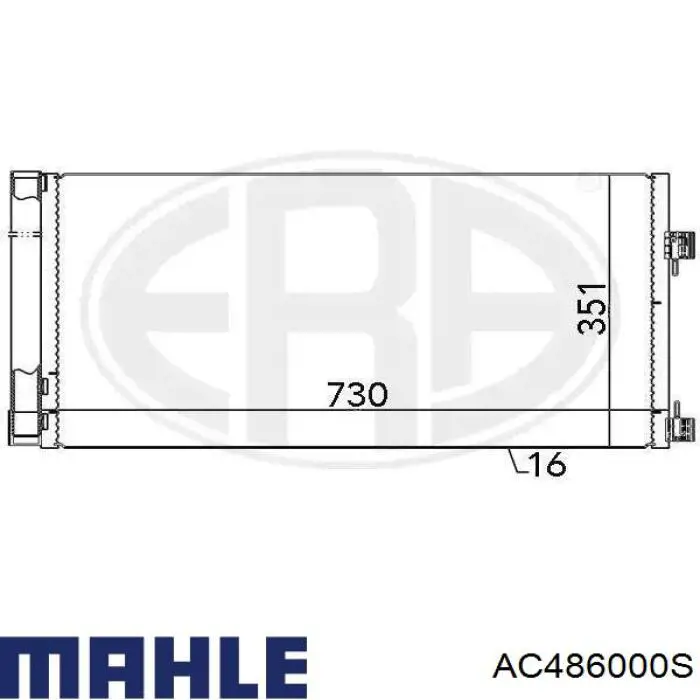 Купить AC486000S Mahle Original Радиатор системы охлаждения кондиционера