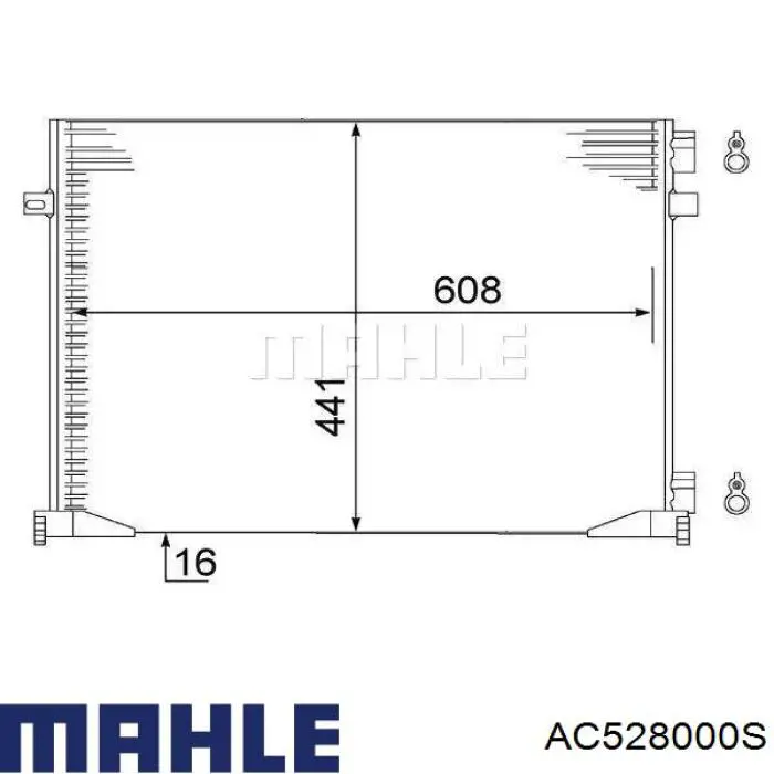 AC528000S Mahle Original radiador de aparelho de ar condicionado