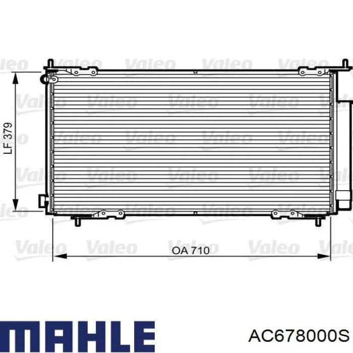 Радиатор охлаждения кондиционера Mahle Original AC678000S