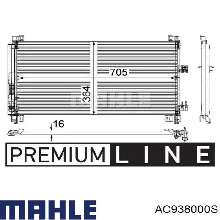 Купить AC890349 Maxgear Радиатор системы охлаждения кондиционера