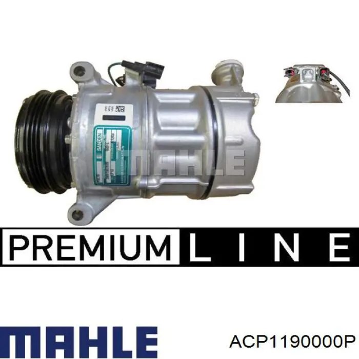 ACP1190000P Mahle Original compressor de aparelho de ar condicionado