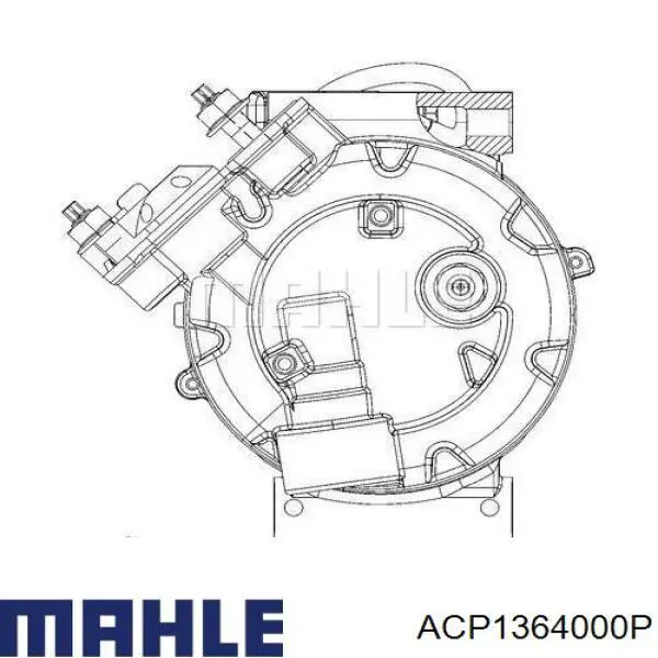 Компрессор кондиционера ACP1364000P Mahle Original