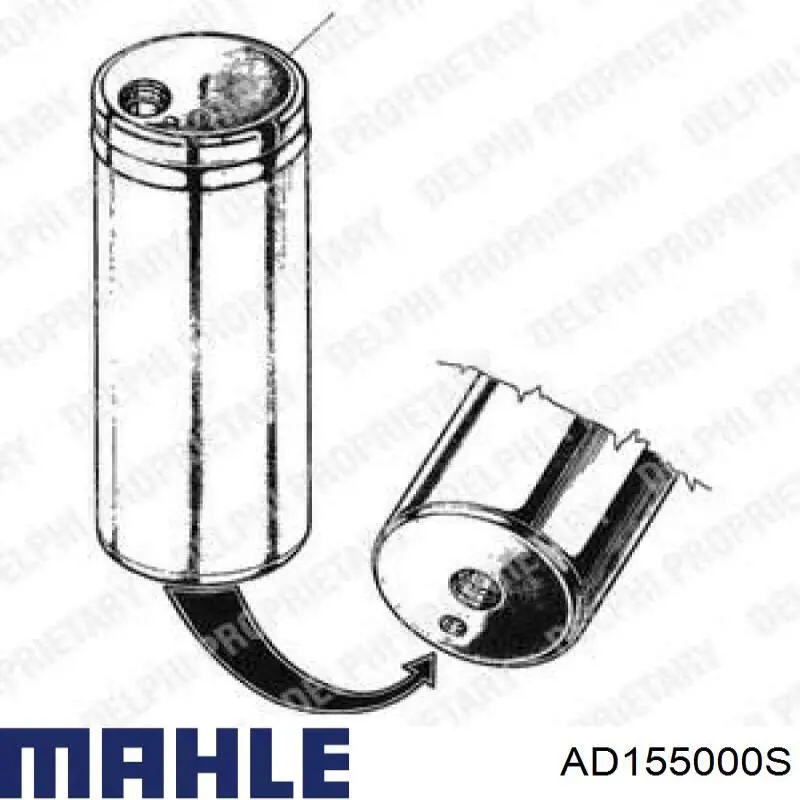 Осушитель кондиционера AD155000S Mahle Original