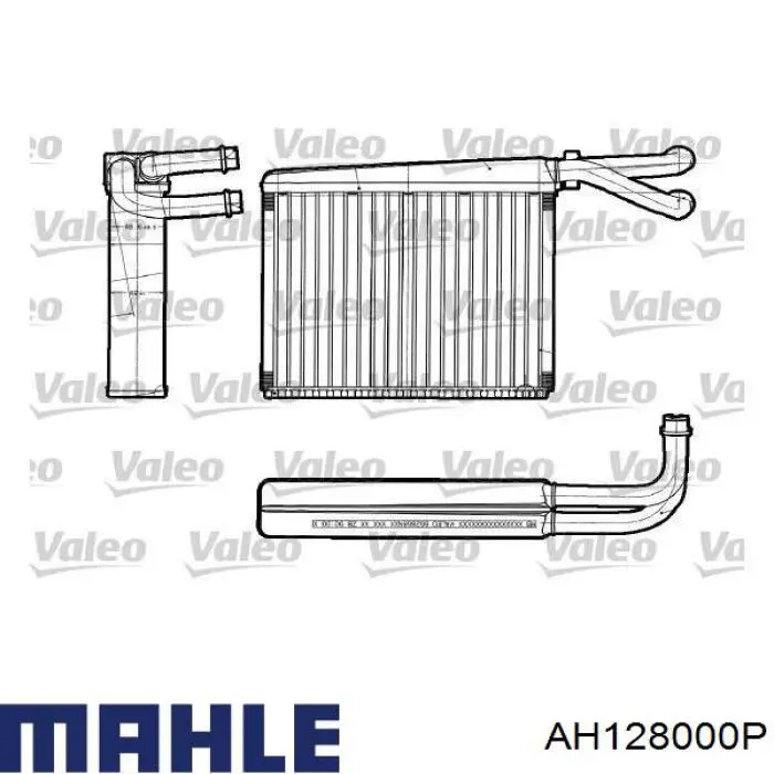 Radiador de calefacción trasero AH128000P Mahle Original