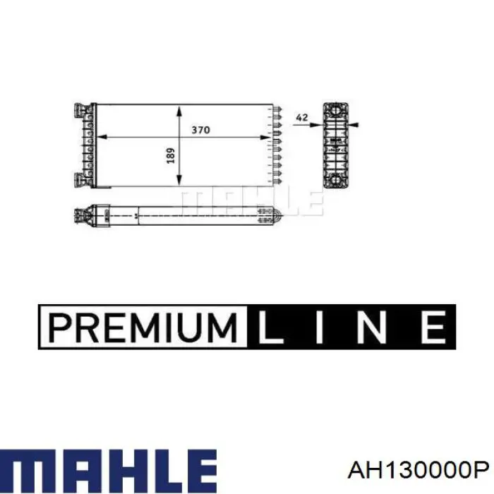 Радиатор печки AH130000P Mahle Original