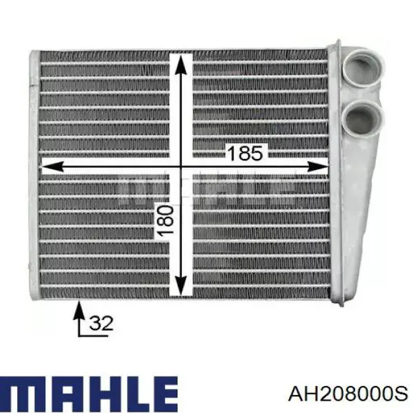 Радиатор печки (отопителя) MAHLE AH208000S