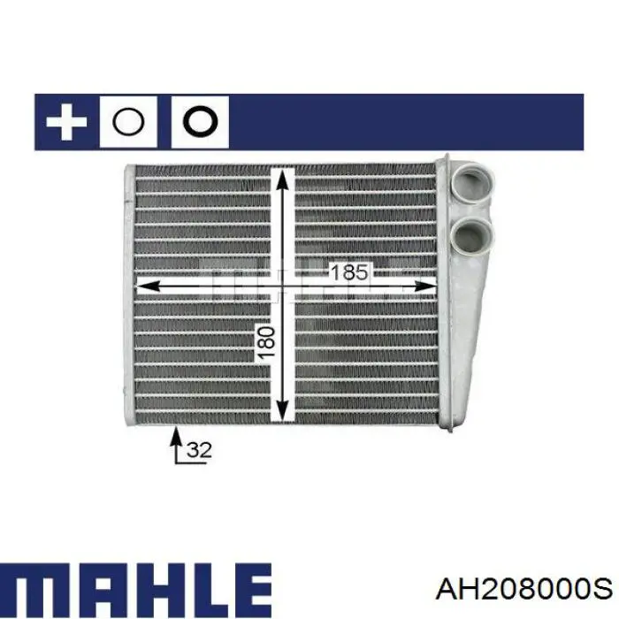 Radiador de calefacción AH208000S Mahle Original