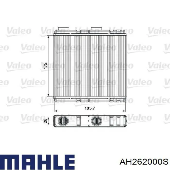 Купить AH262000S Mahle Original Радиатор печки