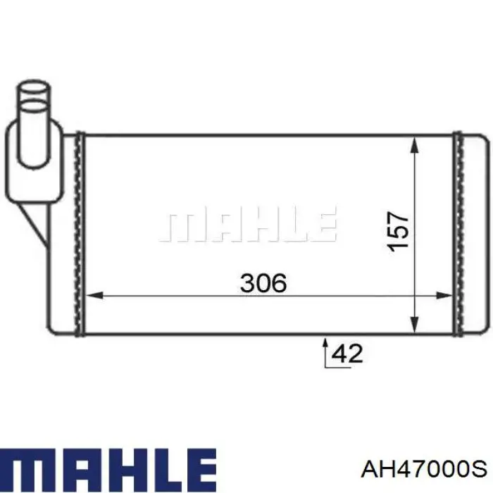 AH 47 000S Mahle Original radiador de forno (de aquecedor)