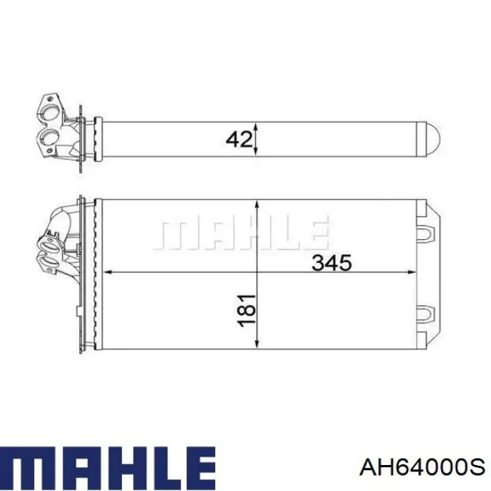 AH 64 000S Mahle Original радиатор печки