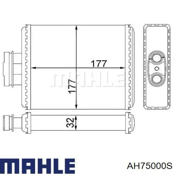 Радиатор печки AH75000S Mahle Original