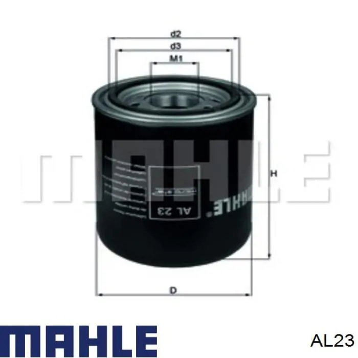 Фильтр осушителя воздуха (влагомаслоотделителя) (TRUCK) Mahle Original AL23