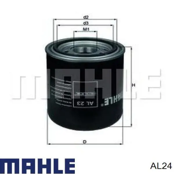 Filtro del secador de aire (separador de agua y aceite) (CAMIÓN) AL24 Mahle Original