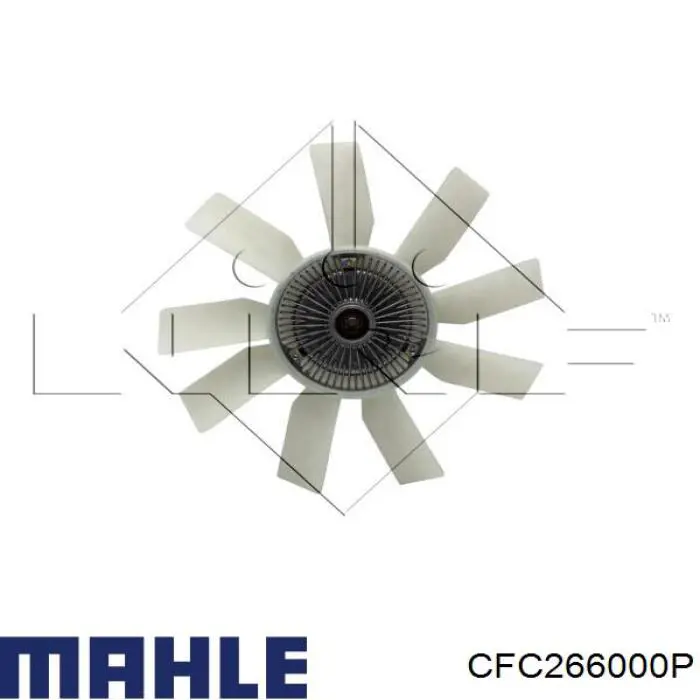 CFC 266 000P Mahle Original вентилятор (крыльчатка радиатора охлаждения)