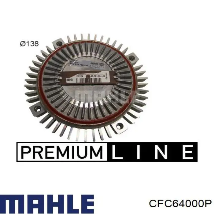 Вискомуфта (вязкостная муфта) вентилятора охлаждения Mahle Original CFC64000P