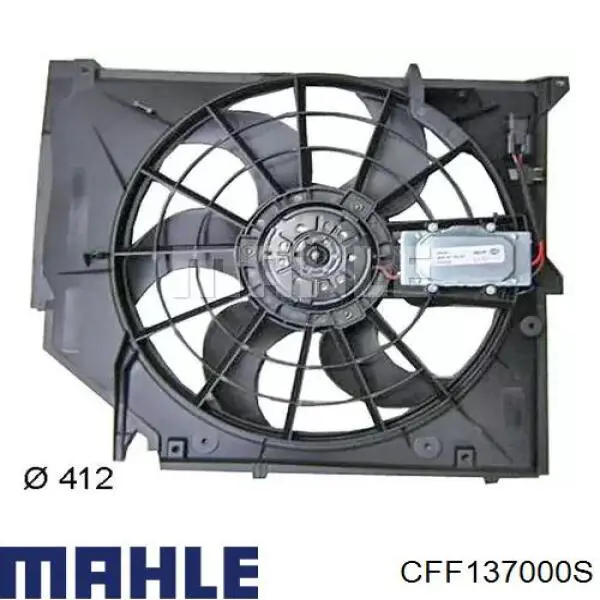 Диффузор радиатора охлаждения, в сборе с мотором и крыльчаткой Mahle Original CFF137000S