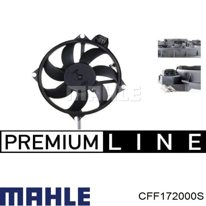 Диффузор радиатора охлаждения в сборе с мотором и крыльчаткой Mahle Original CFF172000S цена, от 517.60 USD