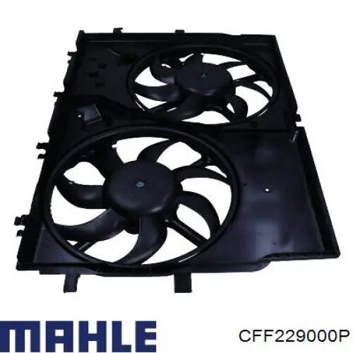 CFF 229 000P Mahle Original диффузор радиатора охлаждения, в сборе с мотором и крыльчаткой