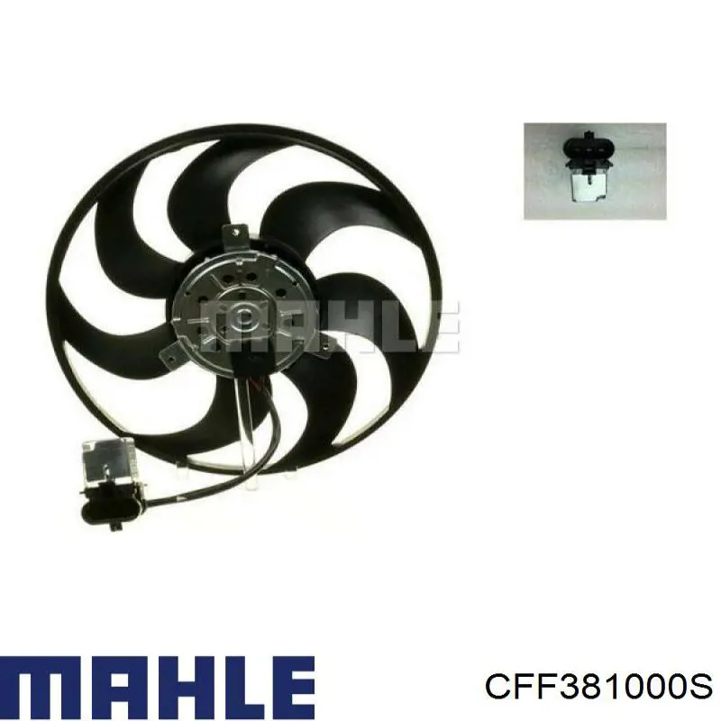 Электровентилятор охлаждения в сборе (мотор+крыльчатка) Mahle Original CFF381000S
