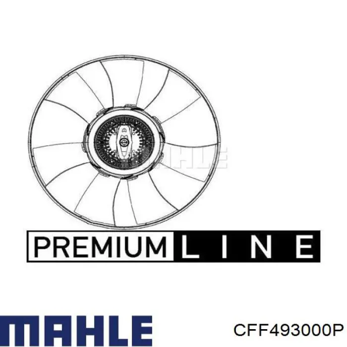 Rodete ventilador, refrigeración de motor CFF493000P Mahle Original
